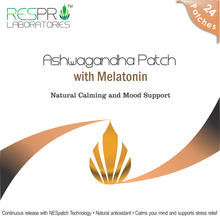 Respro Labs Natural Ashwagandha Patch with Melatonin, Continuous Release (24 Patches)